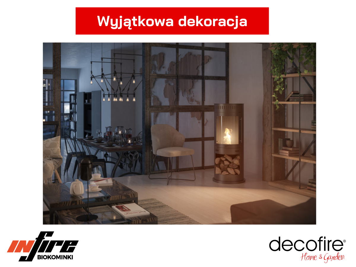 Biokominek wolnostojący Infire INCOZA 4 – wyjątkowa dekoracja wnętrz