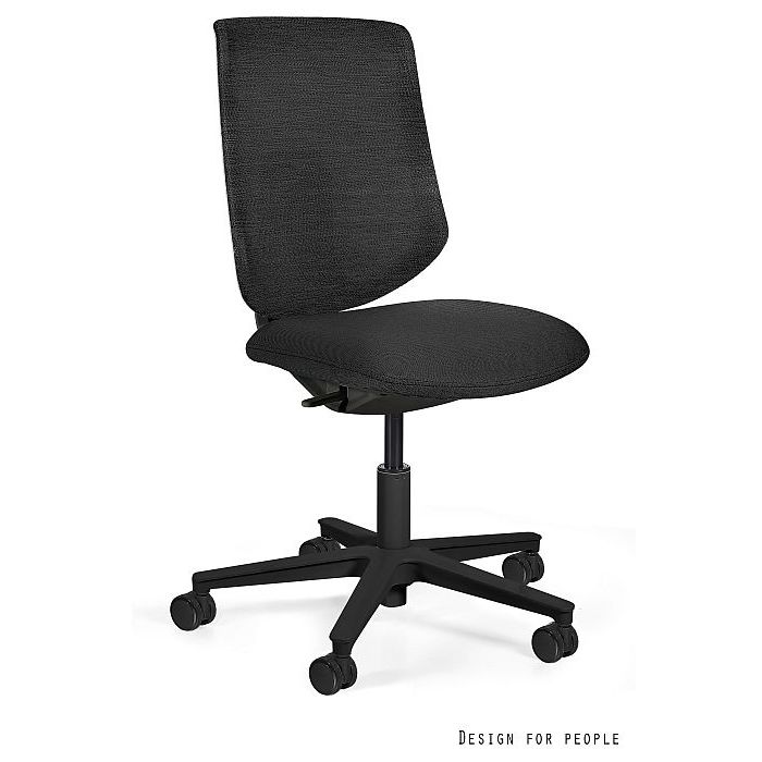 UNIQUE Fotel biurowy Lapis czarny stelaż (KW21-B)