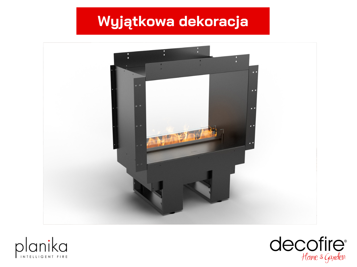 Kominek elektryczny Planika Cool Flame 500 See-Through Fireplace