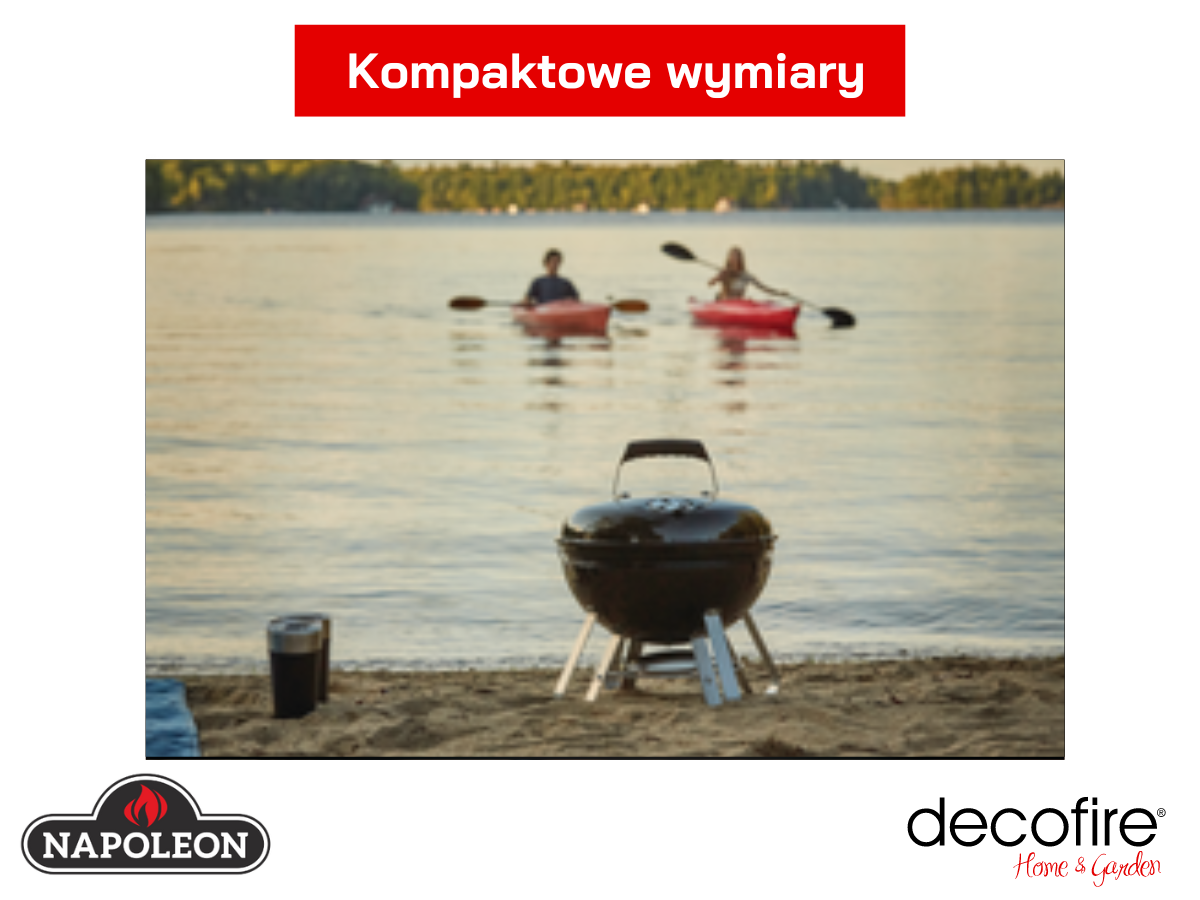 Grill węglowy Napoleon NK14 o kompaktowych wymiarach