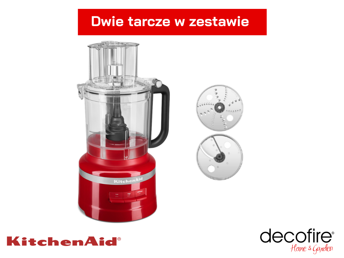 Dwie tarcze w zestawie z malakserem 3,1 l Empire Red KitchenAid