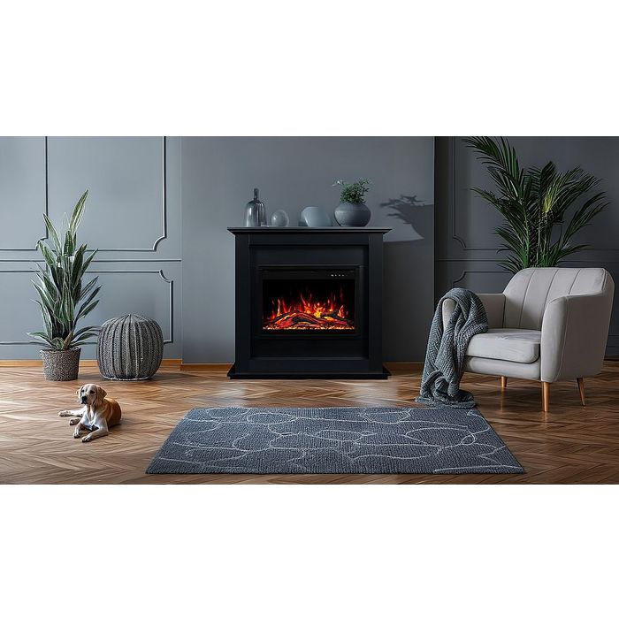 Aflamo kominek elektryczny Sund Black