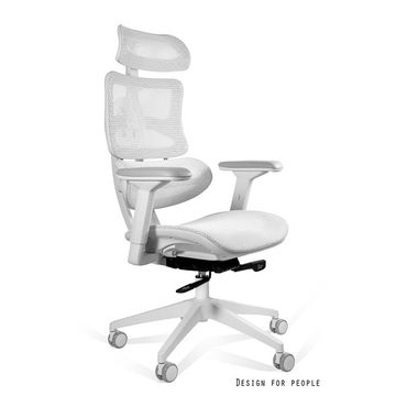 UNIQUE Fotel biurowy ERGOTECH white frame biały (CM-B137AW-4)