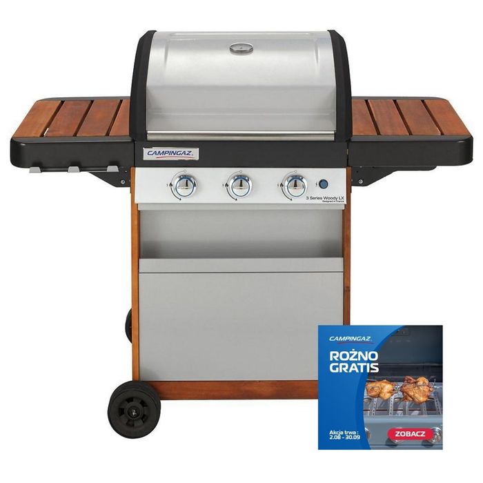 Grill gazowy Campingaz WOODY LX Seria 3 ⭐ GRATIS! Rożen