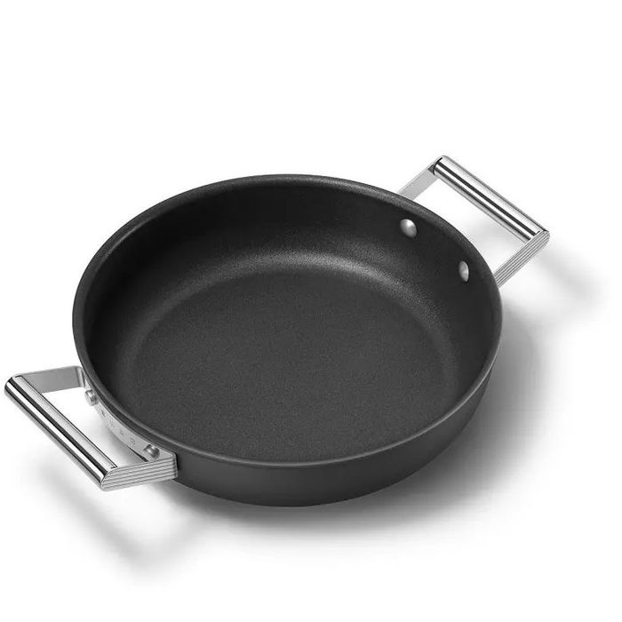 Patelnia głęboka 28 cm Czarny Smeg (CKFD2811BLM)