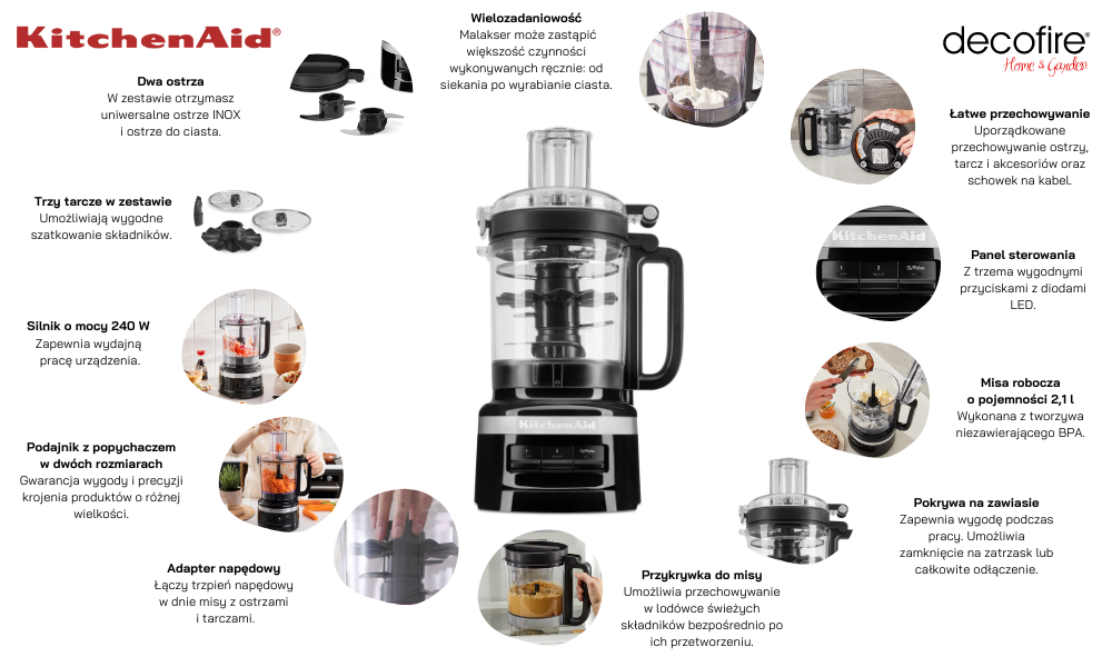 Malakser 2,1 l Onyx Black KitchenAid (5KFP0921EOB)