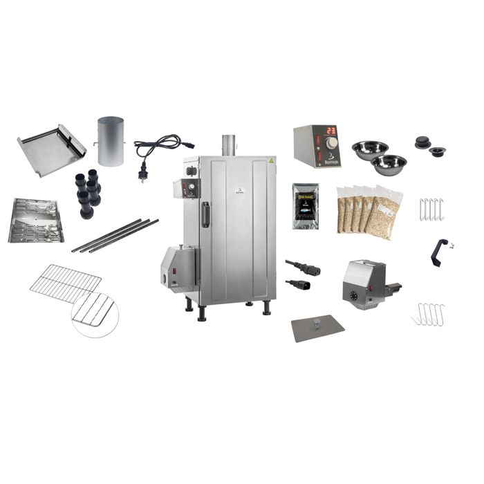 Wędzarnia domowa Cyfrowa Borniak UWDS-70 INOX Simple + Zestaw do wędzarni (ZSS-70)