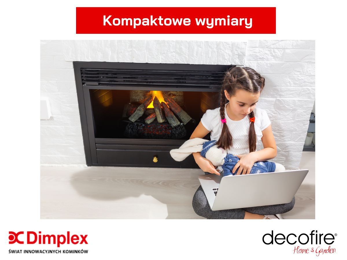 Dimplex kosz z polanami 3D Silverton – kompaktowe wymiary
