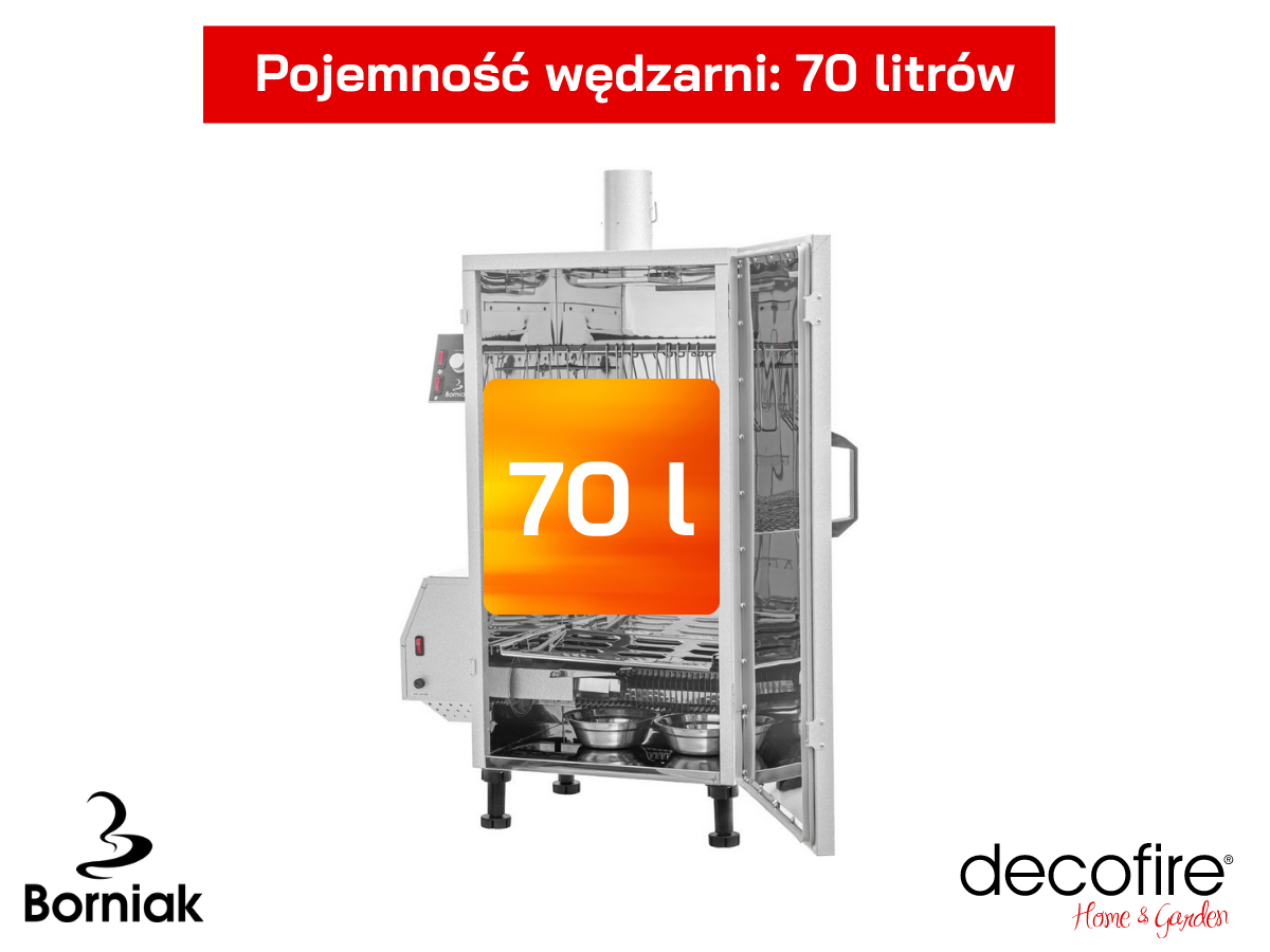 Pojemność wędzarni UWDS-70 Borniak