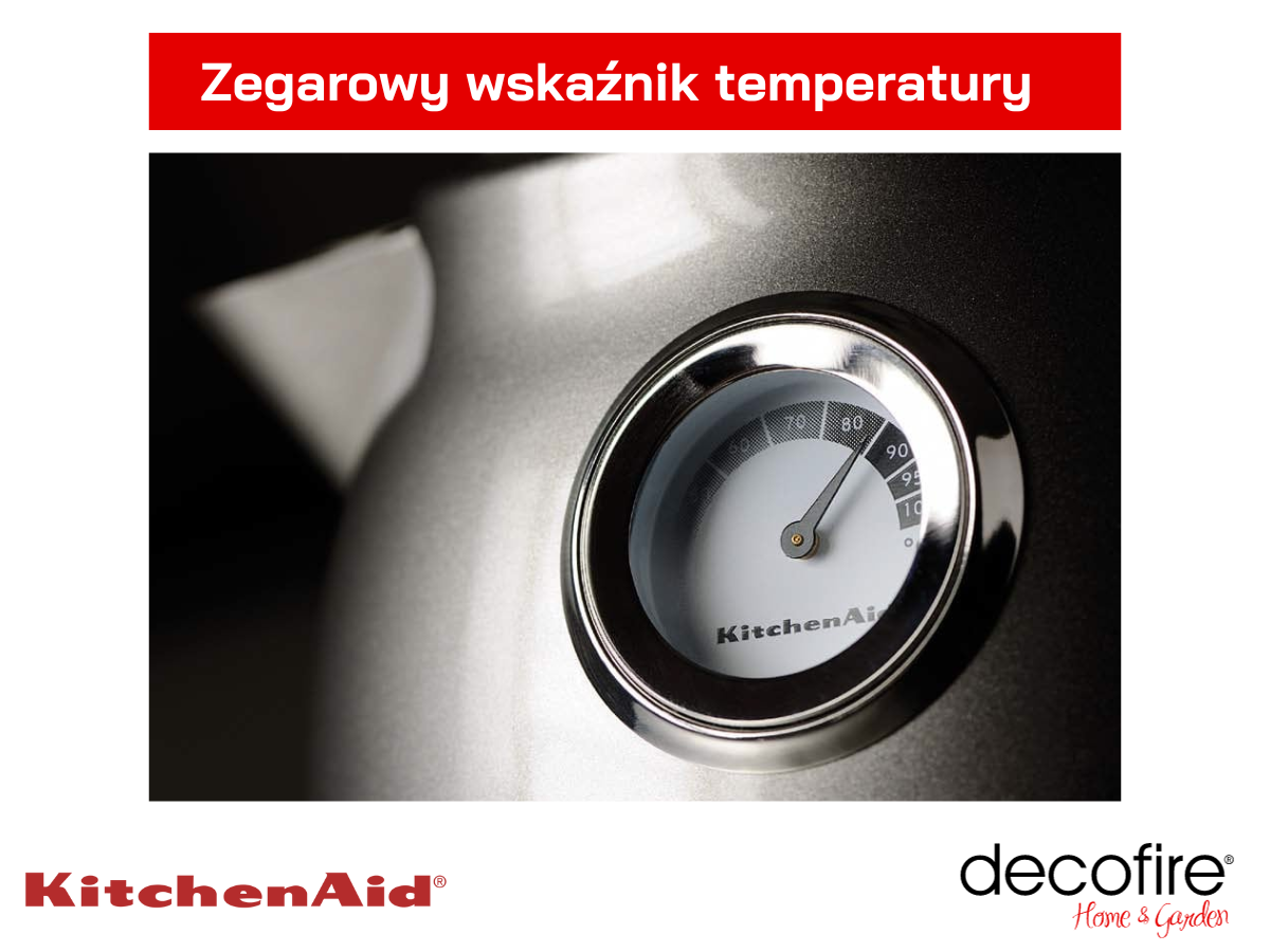 Zegarowy wskaźnik temperatury w czajniku Artisan 1,5 l KitchenAid