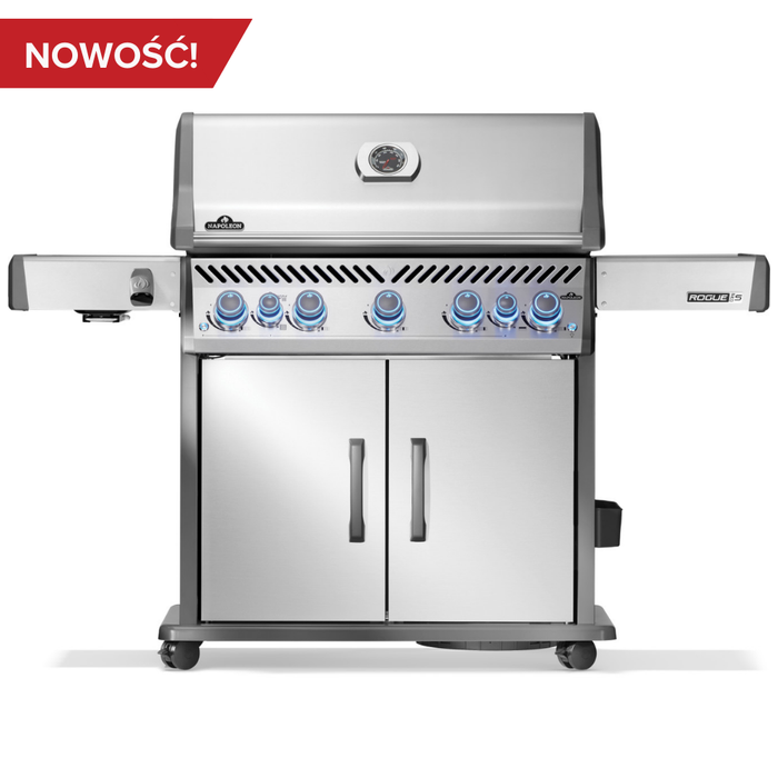 Grill gazowy Napoleon Rogue PRO-S 625 RSIB  z palnikami bocznym i tylnym na podczerwień (RPS625RSIBPSS-2-PL)