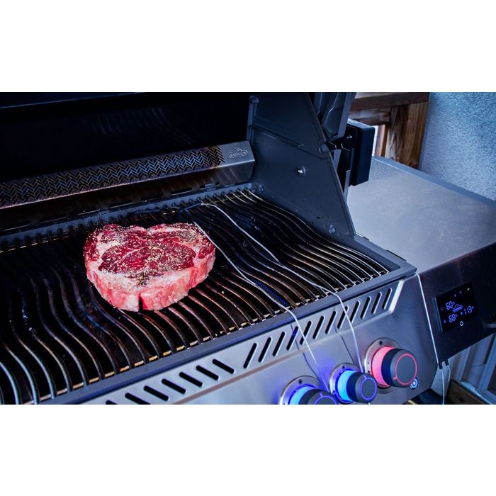 Grill gazowy Napoleon Prestige 665 Connected RSIB z palnikiem rożna i palnikiem bocznym Sizzle Zone WIFI (P665VXRSIBPSS-PL)