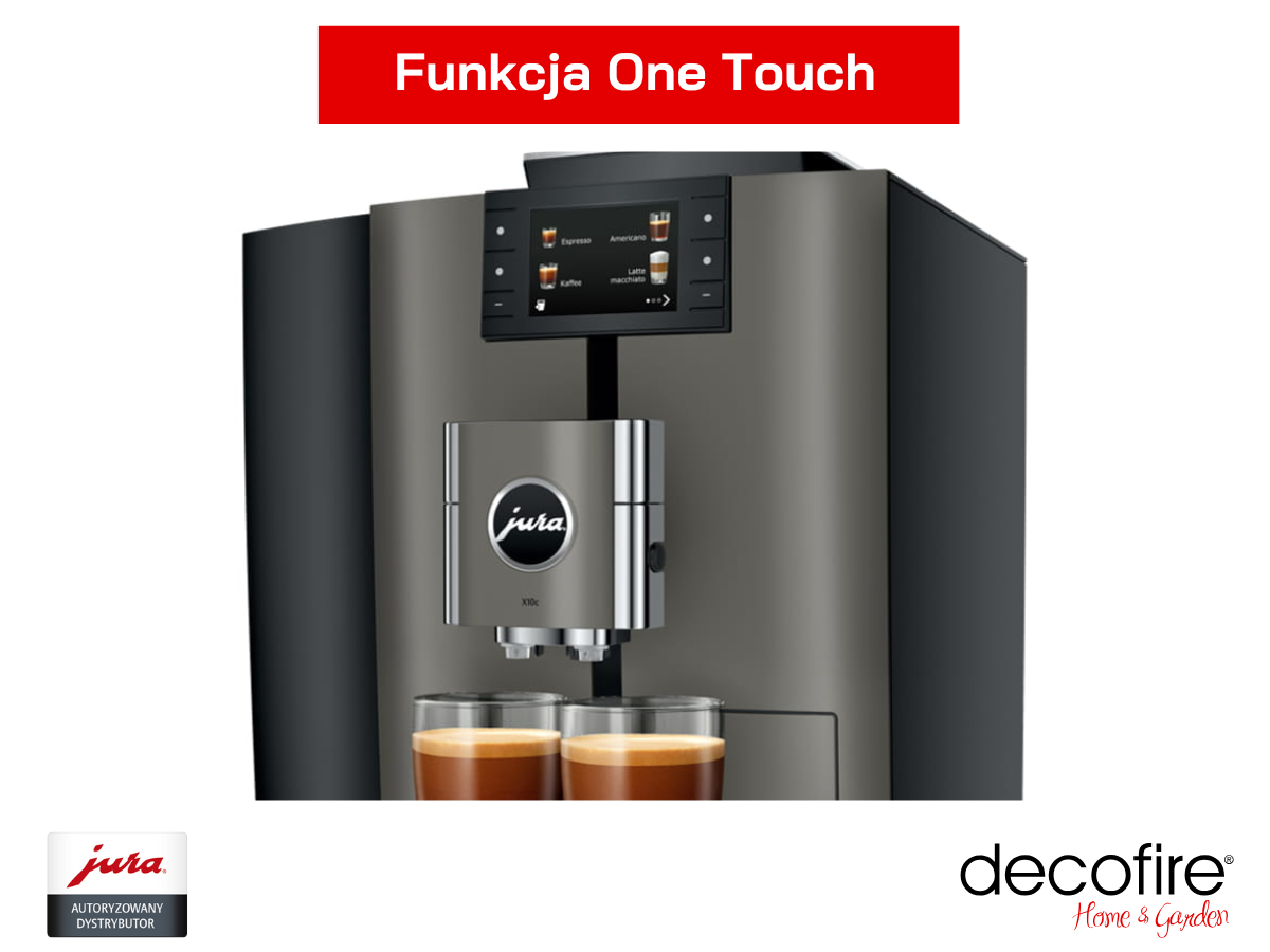 Ekspres do kawy Jura X10c Dark Inox z funkcję One Touch