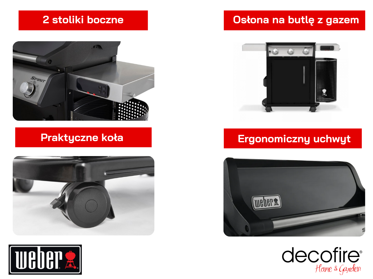Dodatkowe udogodnienia w Weber Spirit EPX-315 Premium GBS
