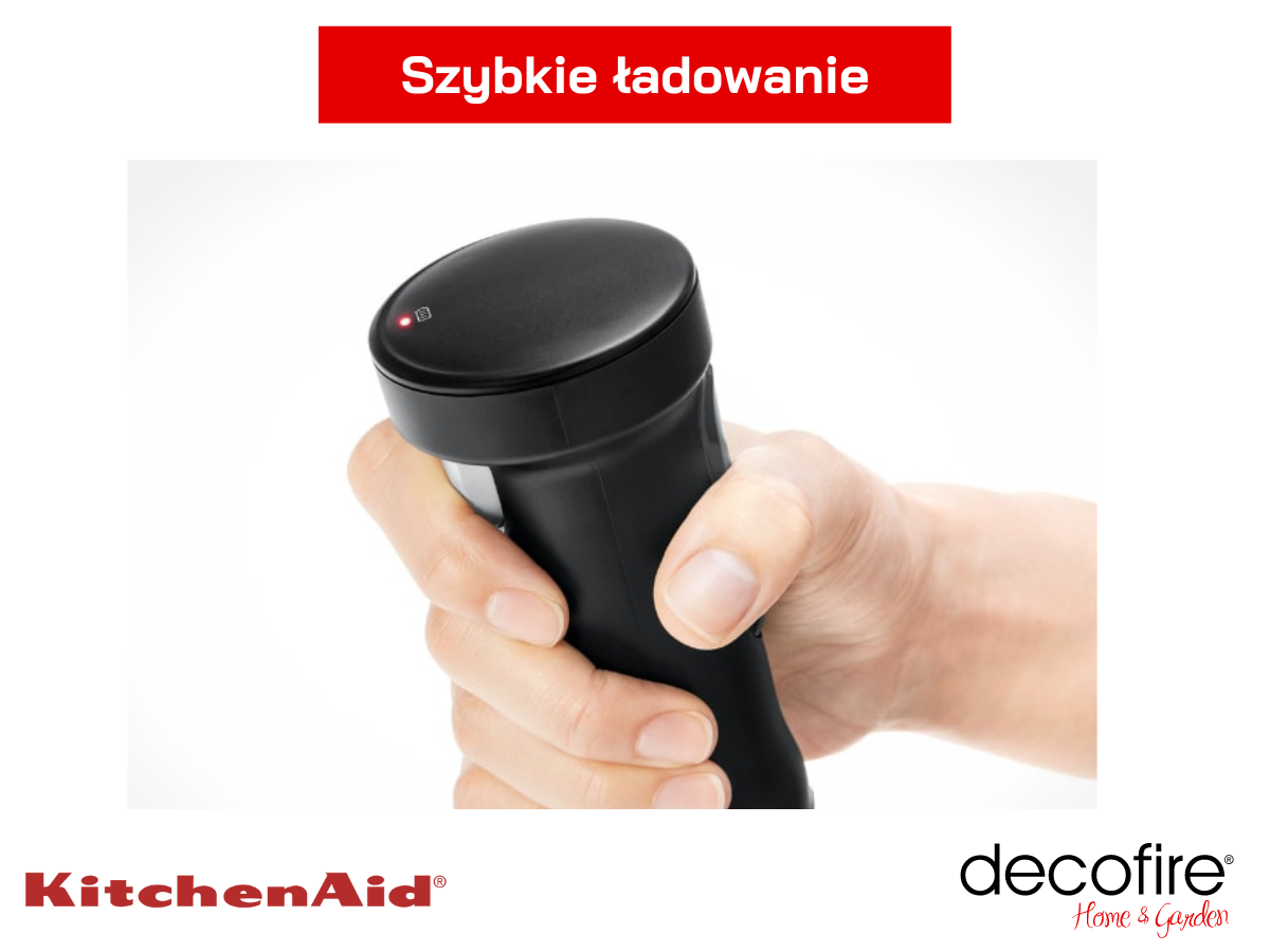 Szybkie ładowanie blendera ręcznego Matte Black KitchenAid