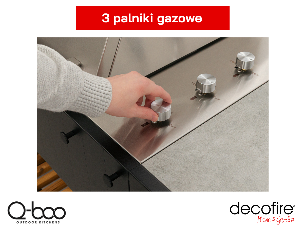 Trójpalnikowy grill gazowy
