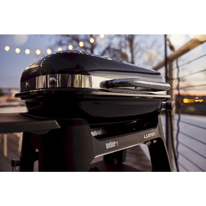 Grill elektryczny Weber Lumin Compact ze stojakiem czarny (91010879)