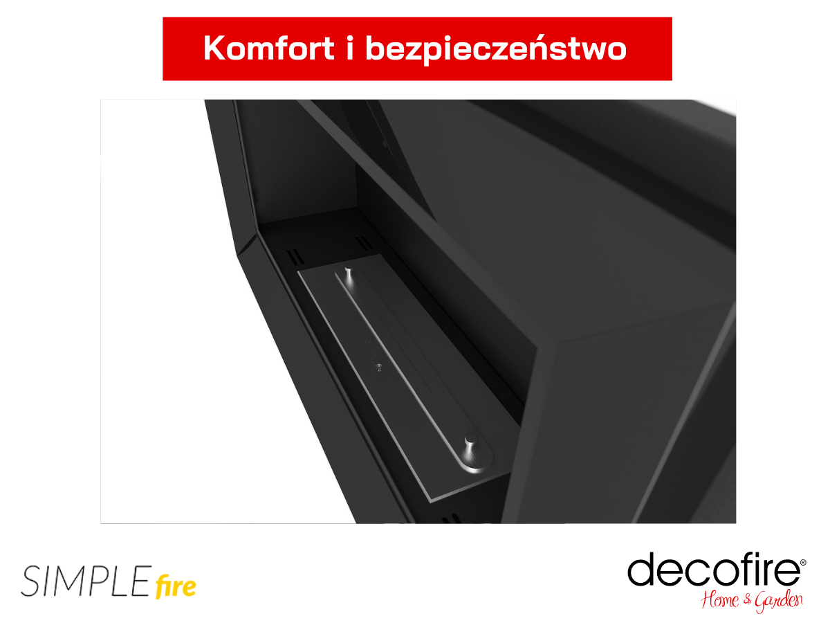 Systemy bezpieczeństwa w biokominku Simple Fire FRAME 900