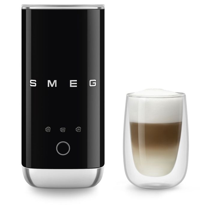 Spieniacz do mleka Czarny Smeg (MFF02BLEU)