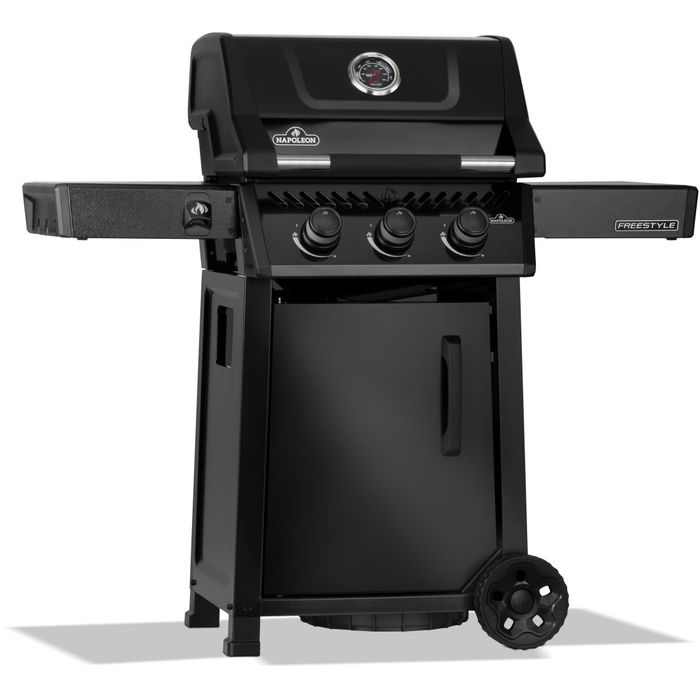 Grill gazowy Napoleon Freestyle 365 czarny widok z lewej strony