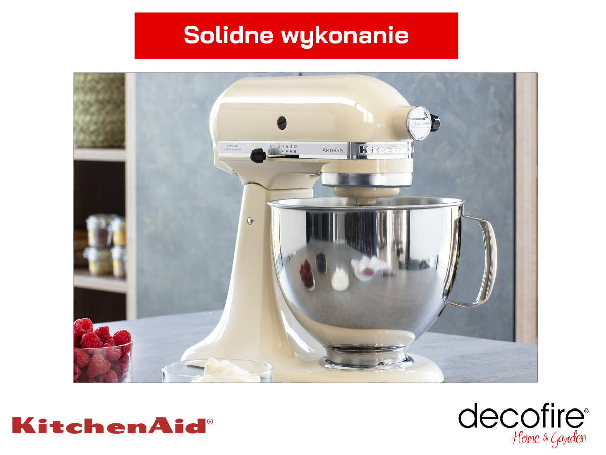 Mikser Artisan 5175KSMPS Almond Cream KitchenAir na blacie kuchennym