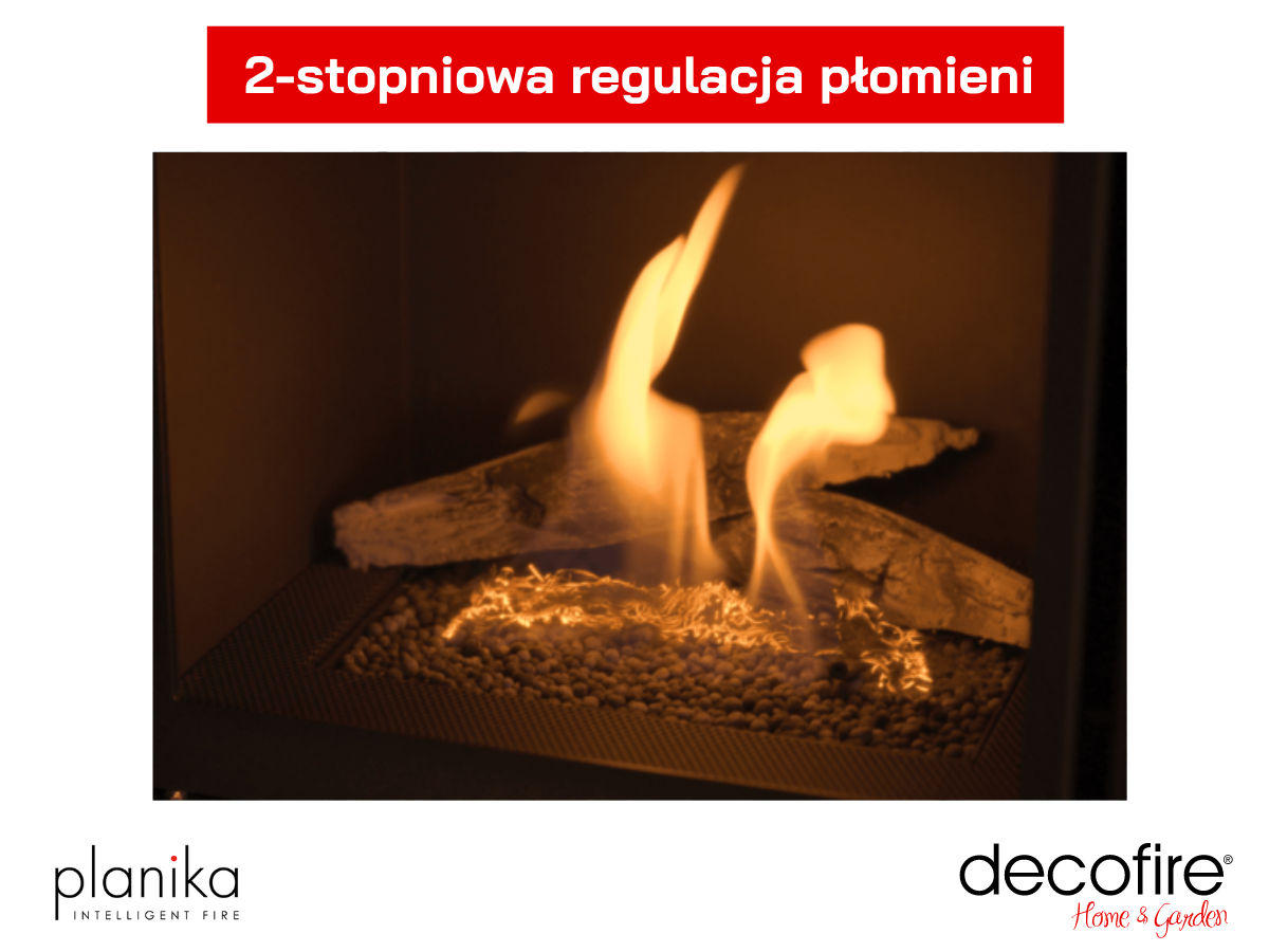 2-stopniowa regulacja płomieni