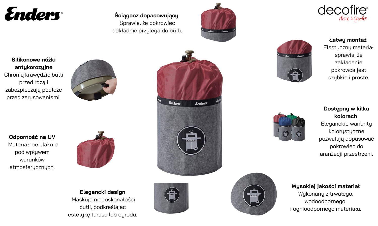 Pokrowiec na butlę gazową 11 kg Enders