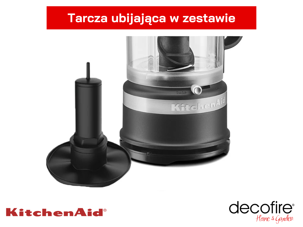 Tarcza ubijająca w zestawie z malakserem MINI 1,1 l Matte Black KitchenAid