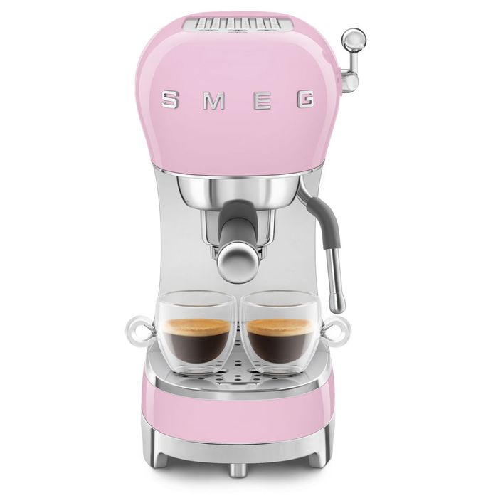 Ekspres kolbowy 50's style Pastelowy róż Smeg (ECF02PKEU)