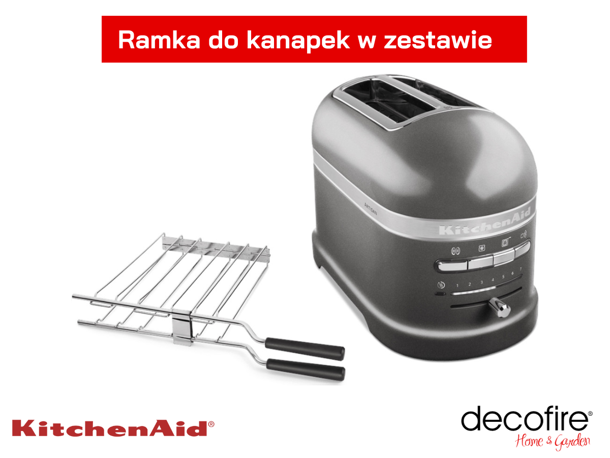 Ramka do kanapek w zestawie z tosterem 2 Artisan Medallion Silver KitchenAid