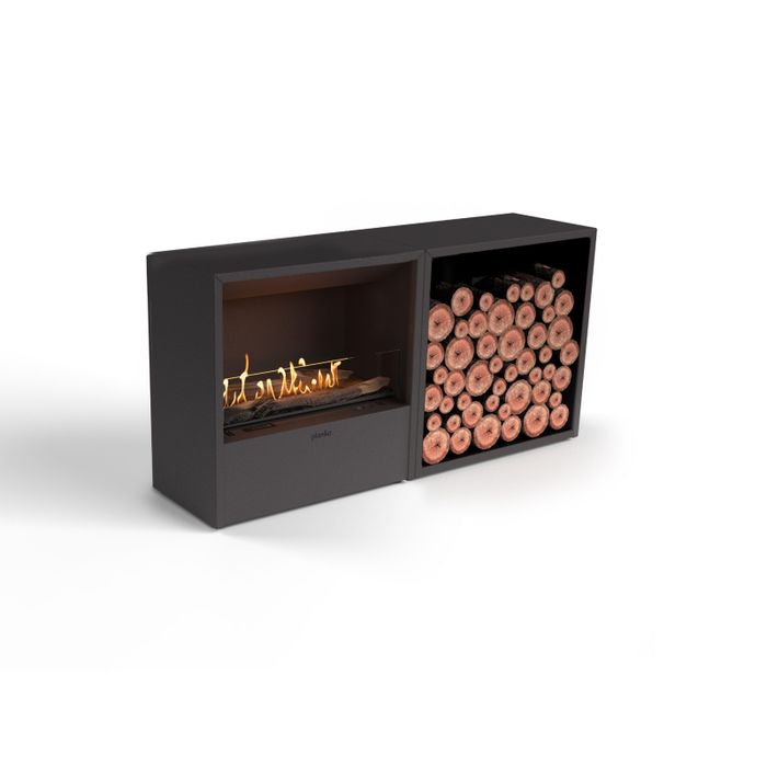 Biokominek Planika Cottage + logbox