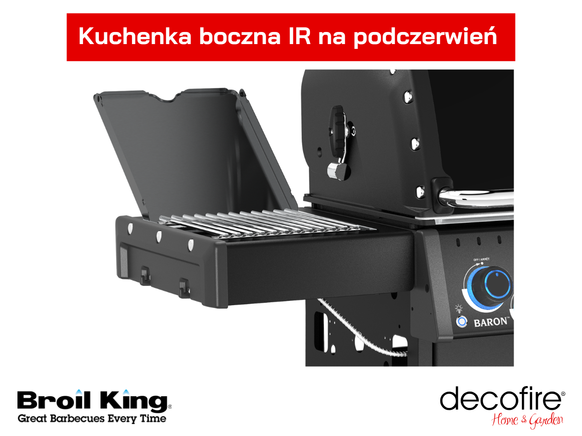 Kuchenka boczna IR z palnikiem na podczerwień