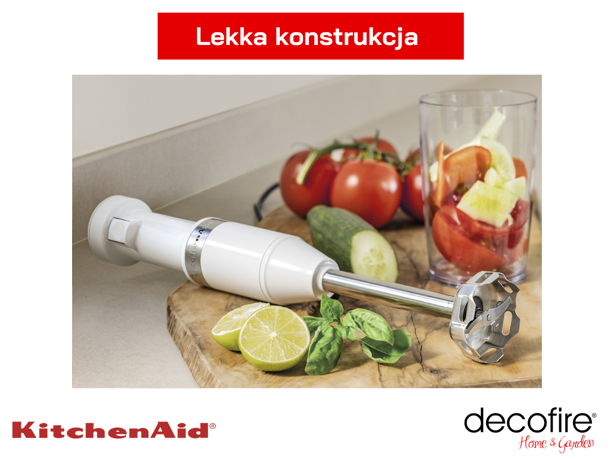 Lekka konstrukcja blendera ręcznego Classic White KitchenAid