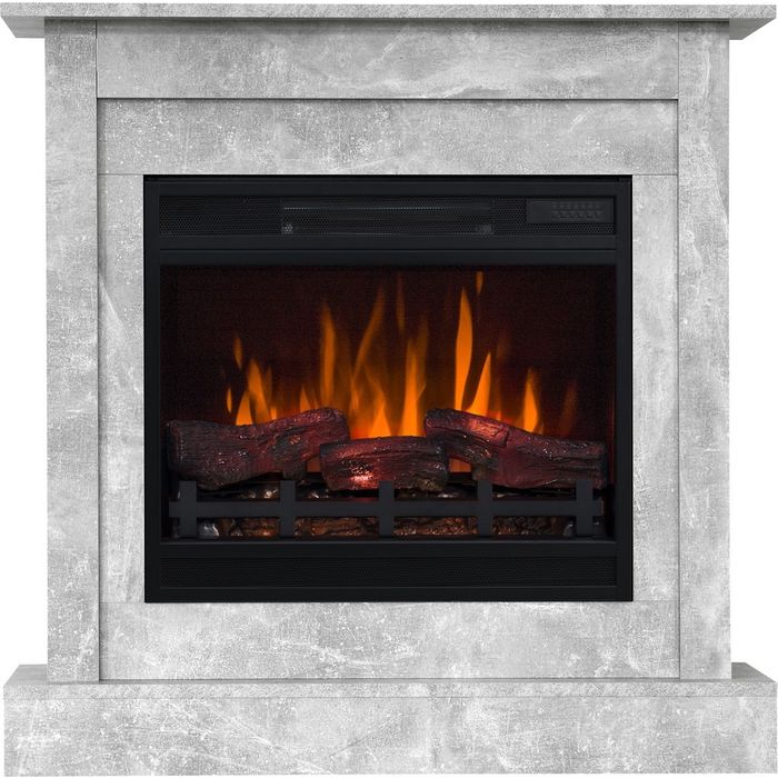 Aflamo kominek elektryczny portalowy Vigo beton LED 60 2D Classic, LED 60 3D, Narożny