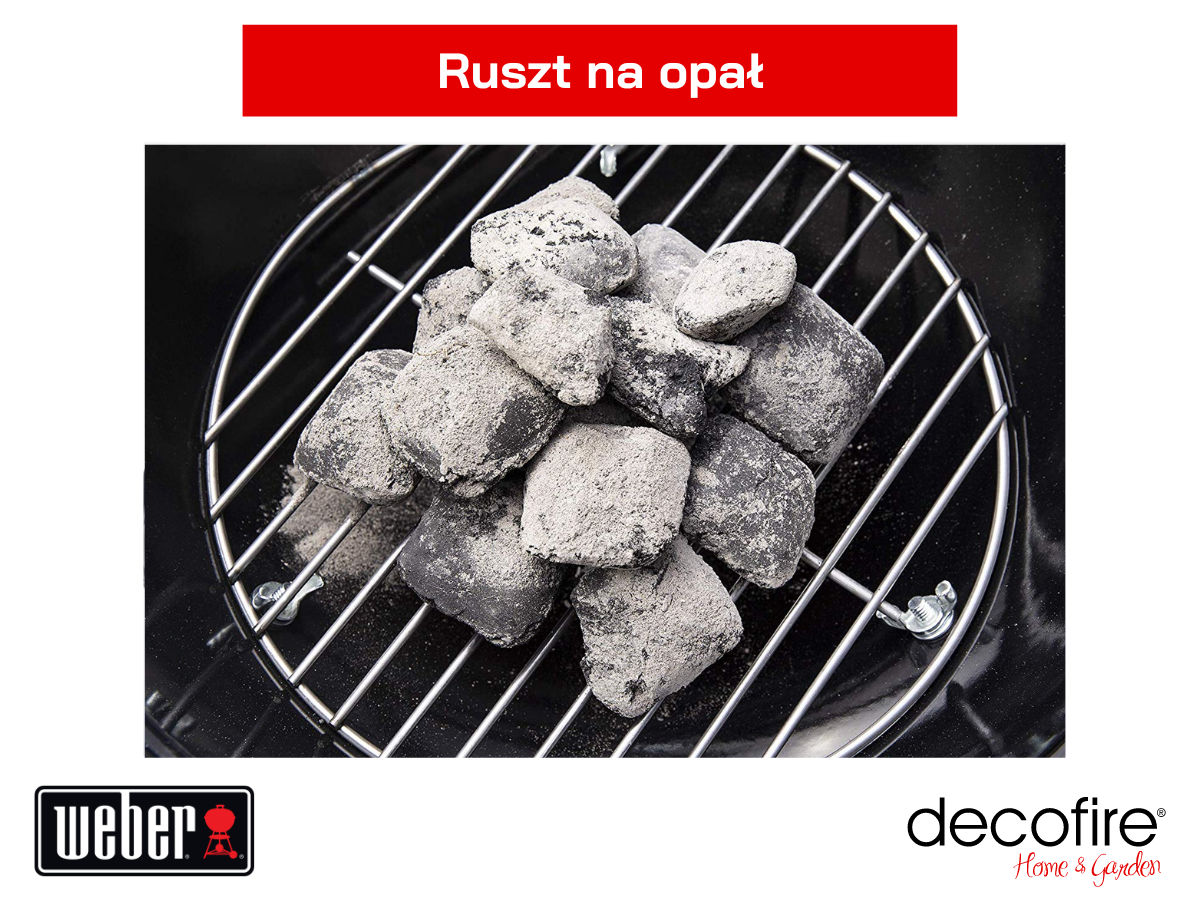 Grill węglowy przenośny Weber Smokey Joe Premium szary metaliczny – ruszt na opał
