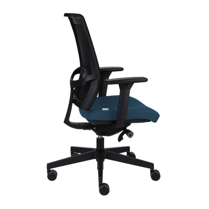 Fotel biurowy Grospol Level BS BLACK tkanina Cura - 8 kolorów