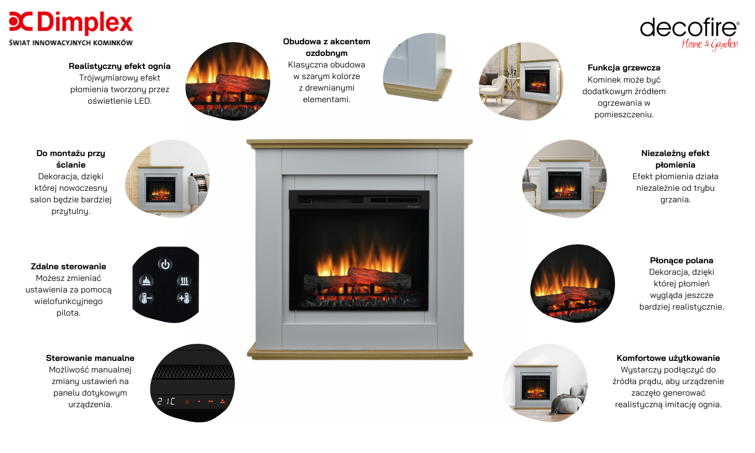 Dimplex kominek elektryczny Prime