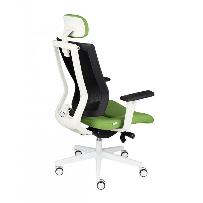 Grospol Fotel biurowy MaxPro WS HD white tkanina Strong - 8 kolorów
