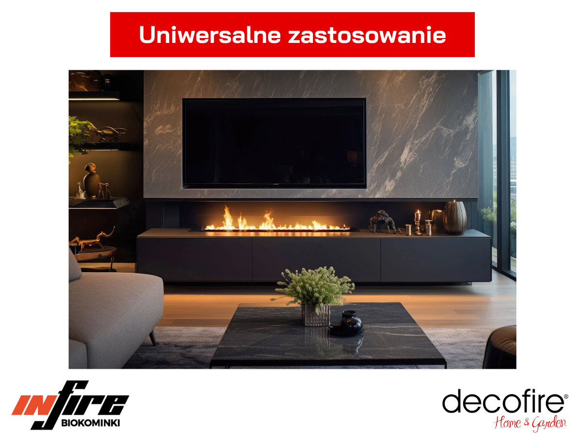 Wkład do zabudowy Infire INSERT Slim 2000 do każdego wnętrza