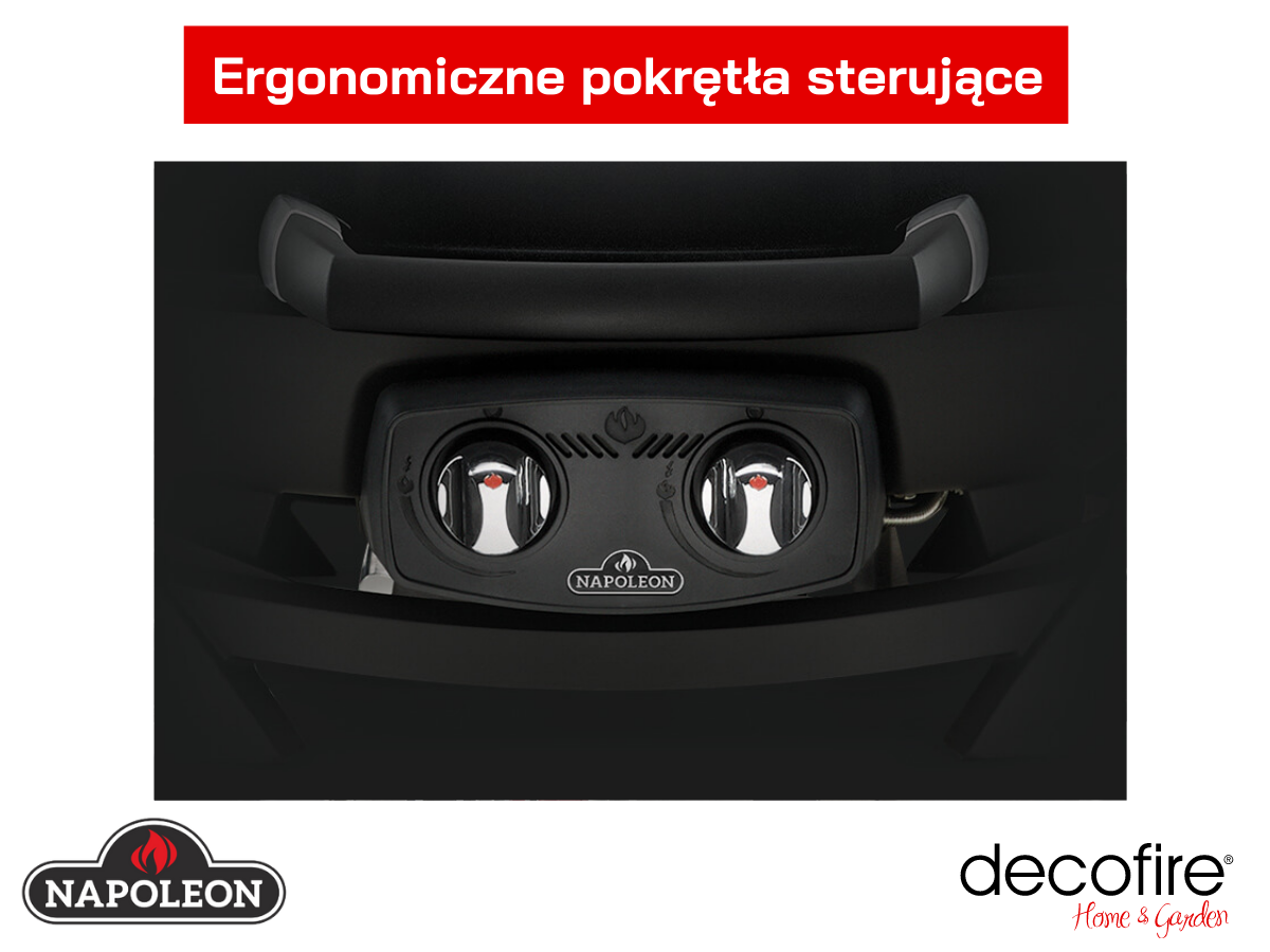 Ergonomiczne pokrętła Napoleon TravelQ PRO285X z wózkiem