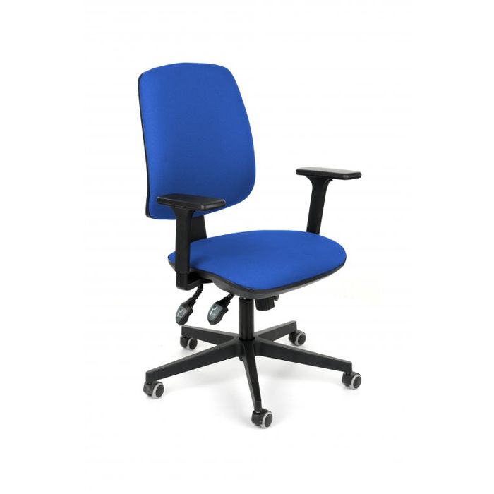 Fotel biurowy Grospol Starter 3D black tkanina Valencia - 12 kolorów