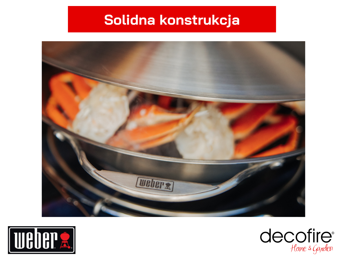 Wok Weber CRAFTED solidna konstrukcja