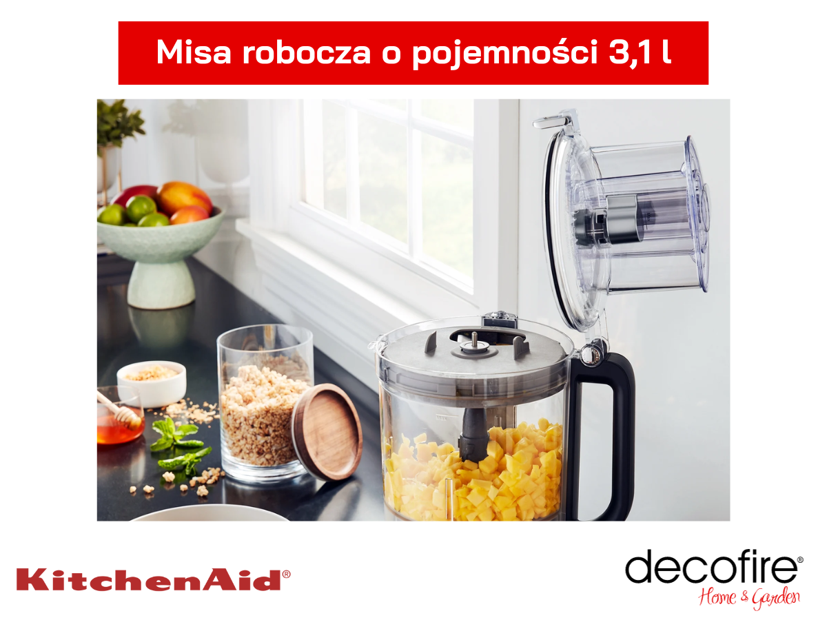 Misa robocza o pojemności 3,1 l z pokrywką i podajnikiem