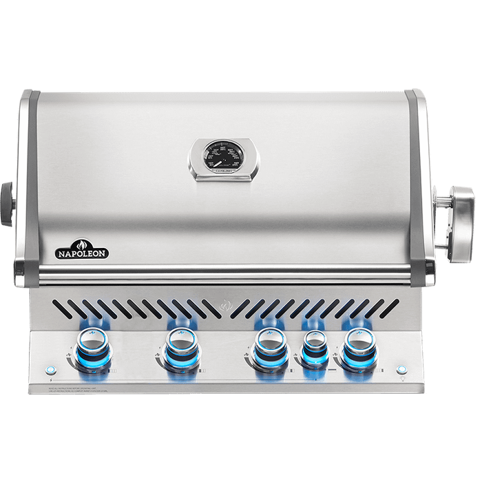 Grill gazowy do zabudowy Napoleon Prestige PRO 500 RB z tylnym palnikiem na podczerwień (BIPRO500RBPSS-3-CE)