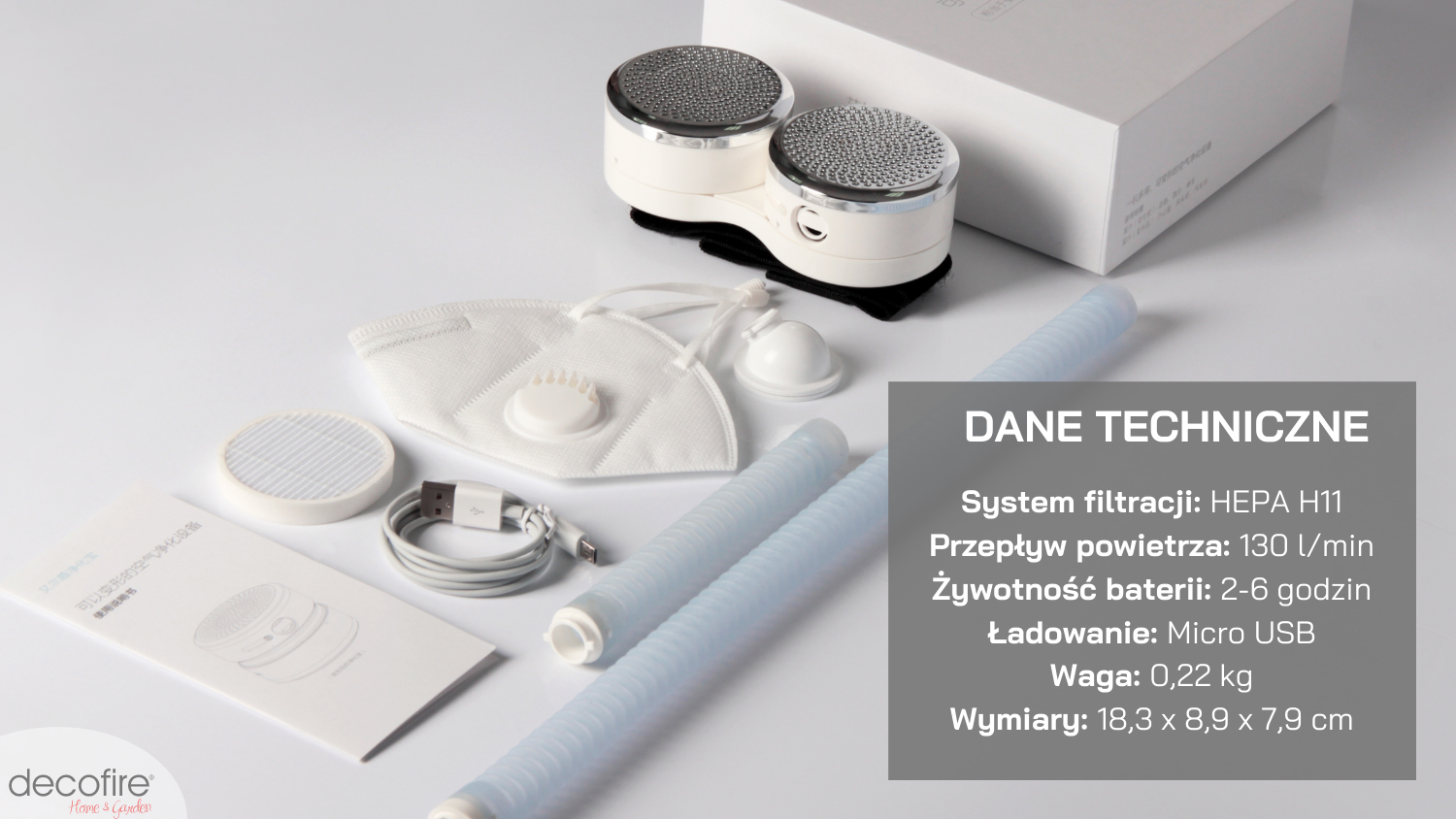 Dane techniczne Airdog FitAir