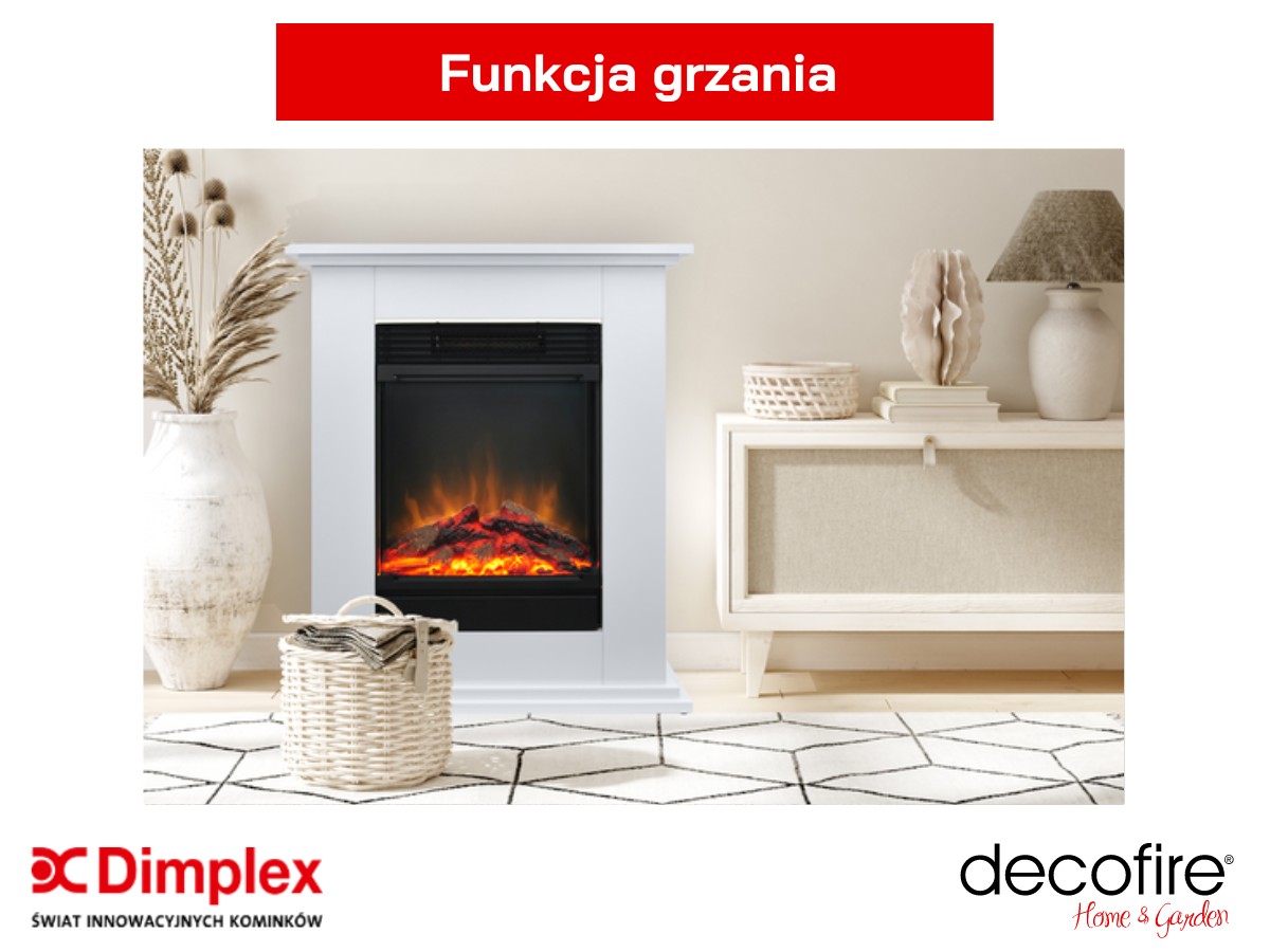 Dimplex kominek elektryczny Terra – funkcja grzewcza
