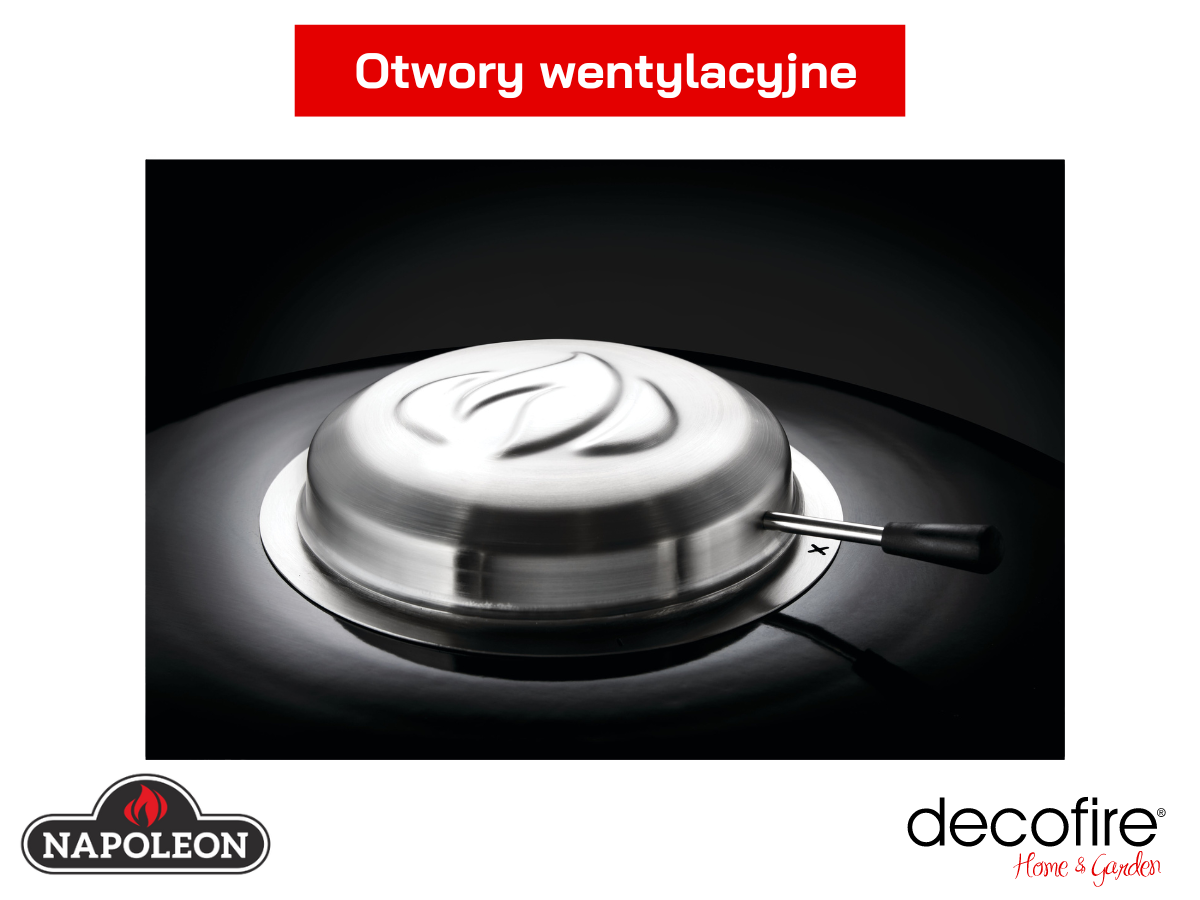 Otwory wentylacyjne w serii grilli Napoleon PRO