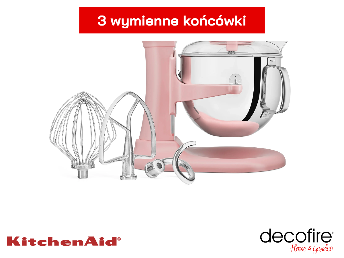 Mikser Artisan 7 Dried Rose z 3 wymiennymi końcówkami w zestawie