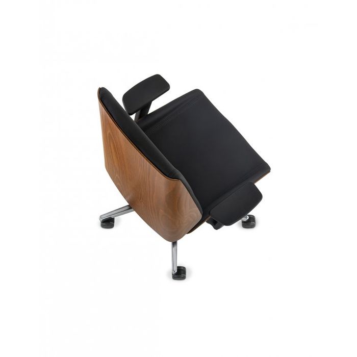 Grospol Fotel biurowy Moon Wood chrome tkanina Hygge - 8 kolorów