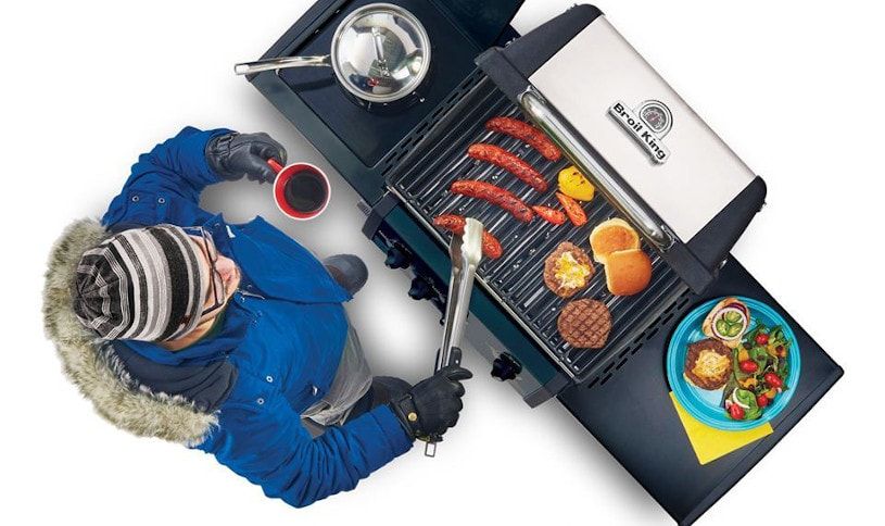 Grillowanie w zimie na grillu gazowym